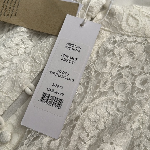 Ever New Eddie Lace Jumpsuit NWT - Picture 7 of 12